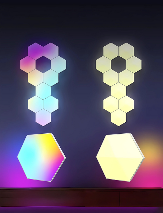 Lámpara Cuántica Hexagonal RGB LED