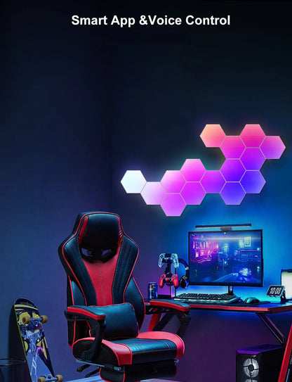 Lámpara Cuántica Hexagonal RGB LED